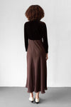 Zenni Brown Velvet Maxi Dress